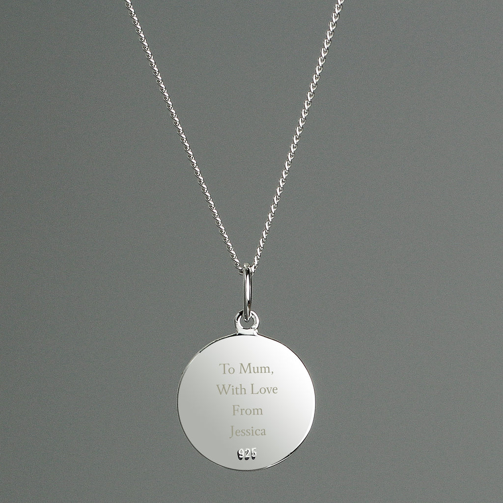 Personalised Sterling Silver & 9Ct Gold St. Christopher Necklace