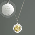 Personalised Sterling Silver & 9Ct Gold St. Christopher Necklace