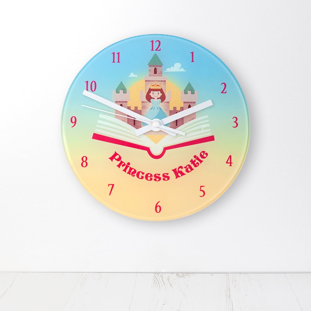 Personalised Storybook Princess Wall Clock