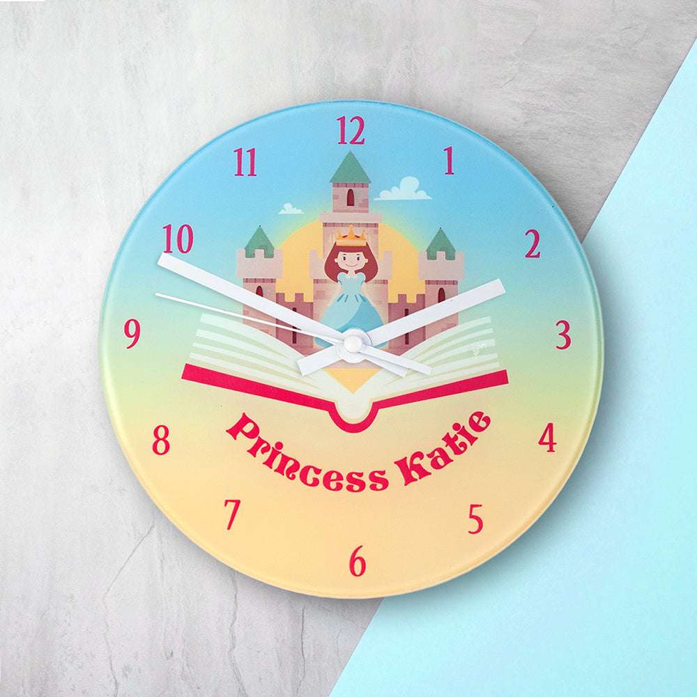 Personalised Storybook Princess Wall Clock