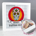 Personalised Sugar Skull Tattoo Fund And Keepsake Box
