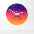Personalised Summer Sunset Wall Clock