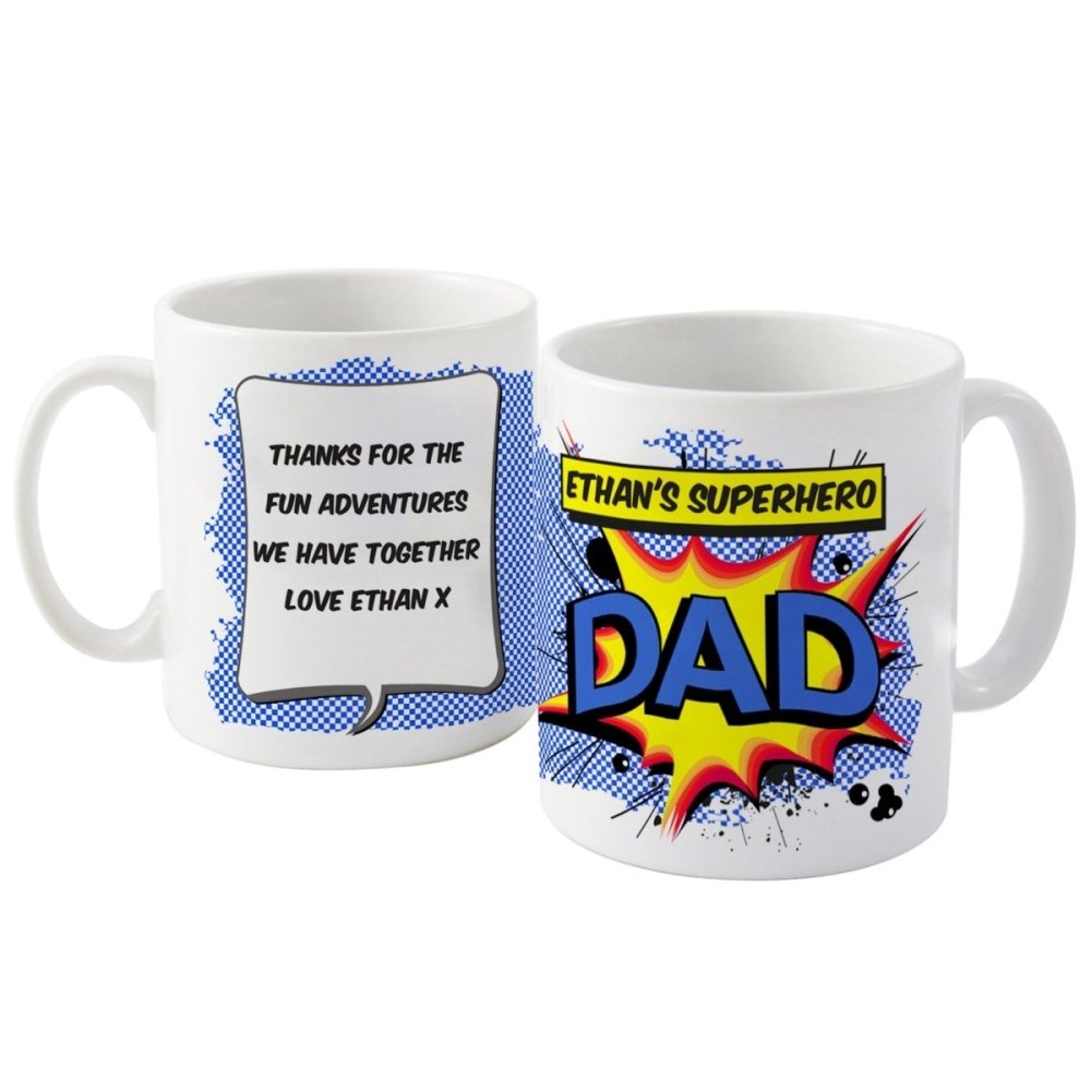 Personalised Super Hero Comic Book Themed Mug