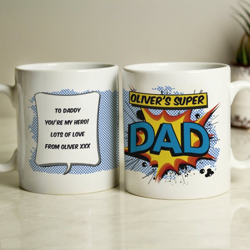 Personalised Super Hero Comic Book Themed Mug