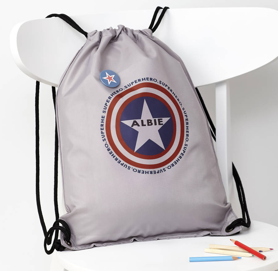 Personalised Personalised Superhero Waterproof Swim Bag