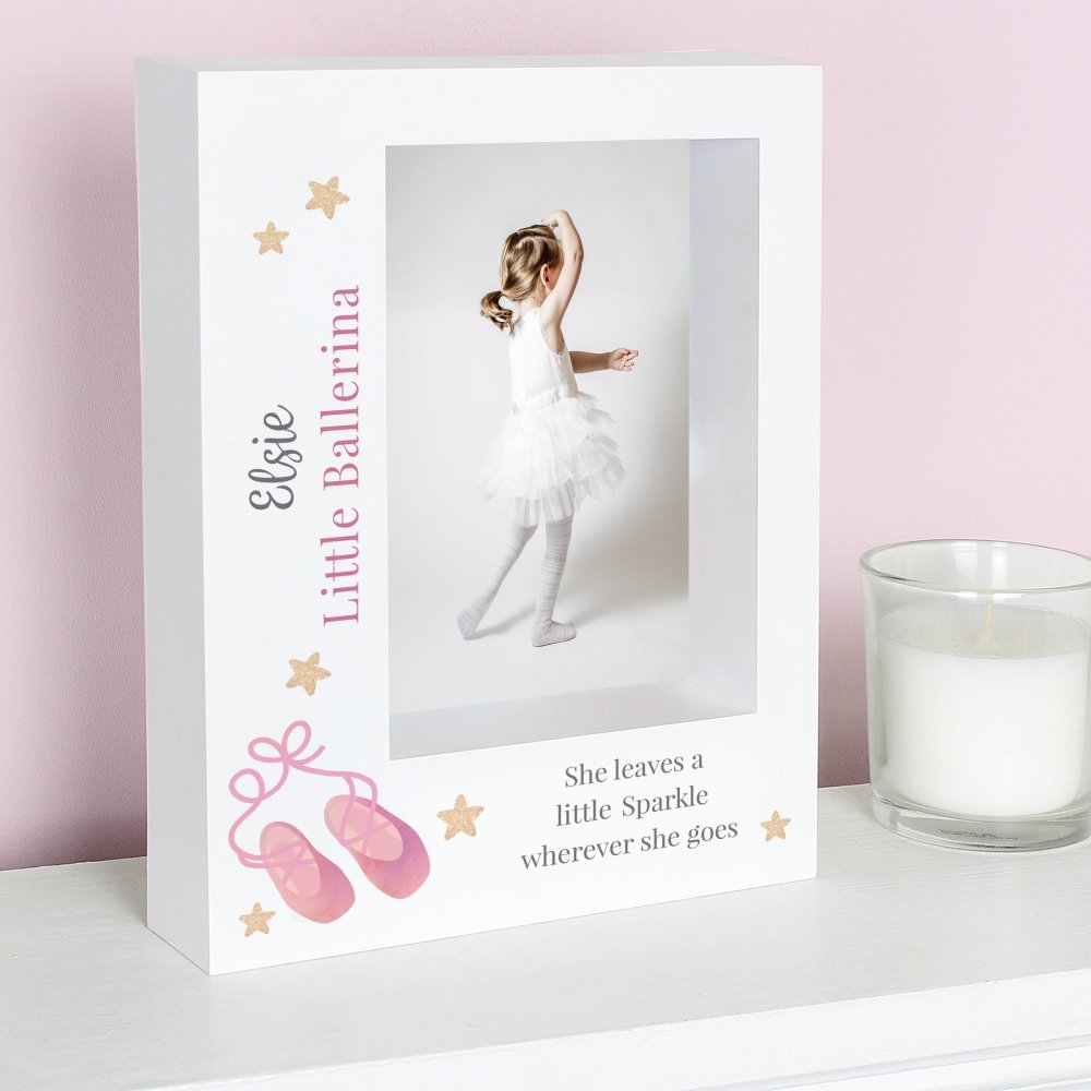 Personalised Swan Lake Ballet 5x7 Inch Box Photo Frame
