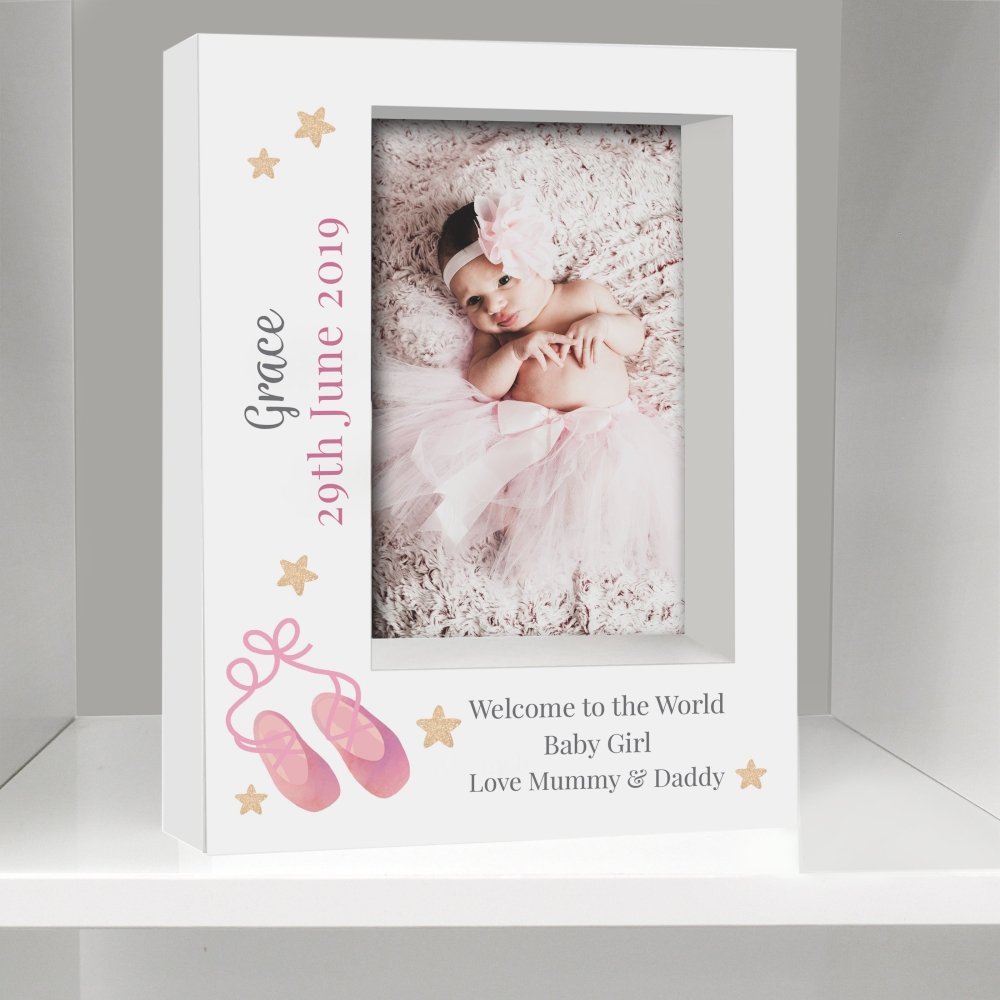 Personalised Swan Lake Ballet 5x7 Inch Box Photo Frame