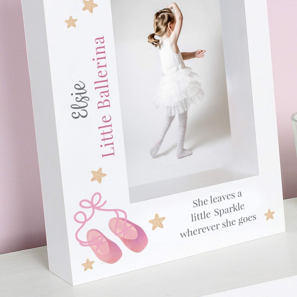 Personalised Swan Lake Ballet 5x7 Inch Box Photo Frame