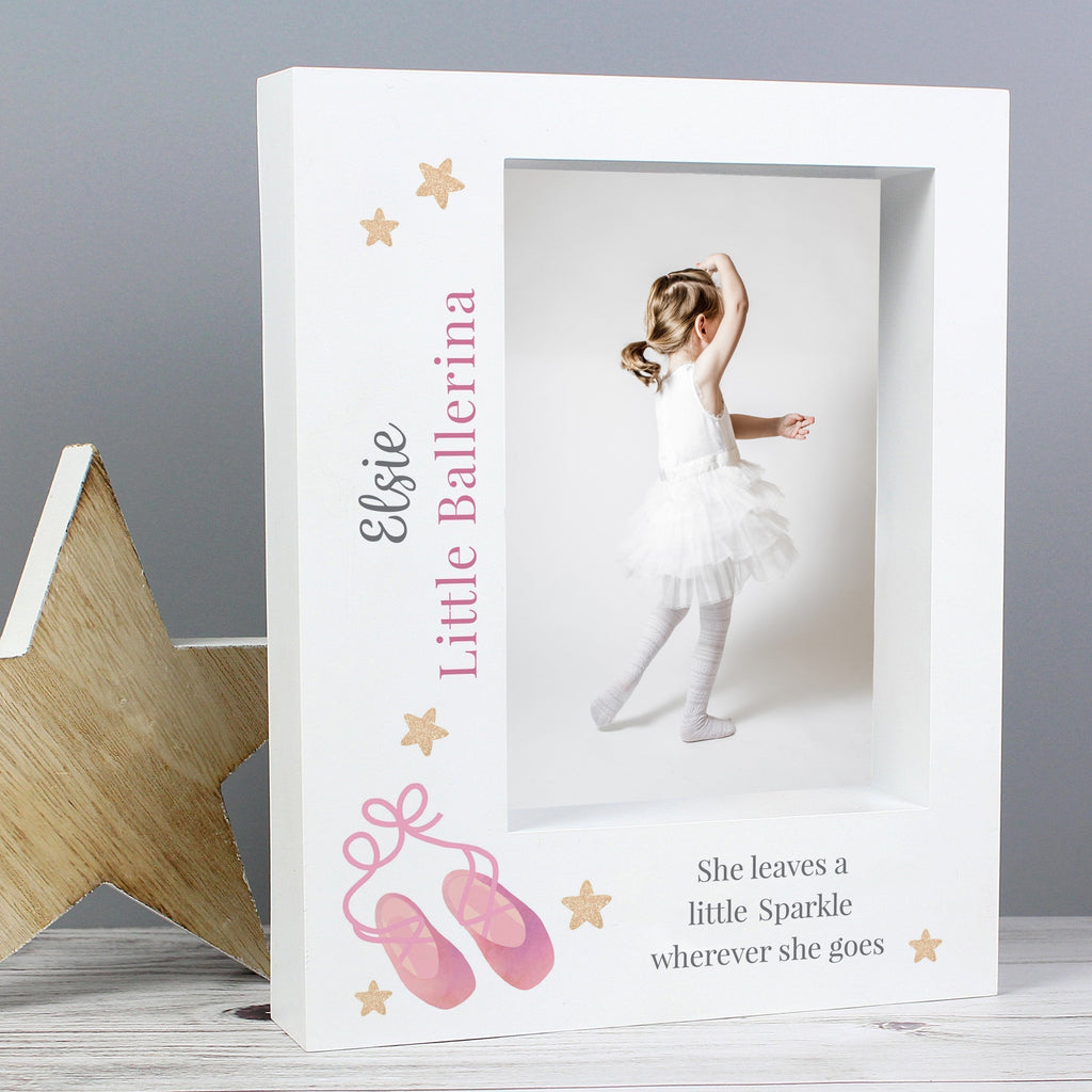 Personalised Swan Lake Ballet 7x5 Inch Box Photo Frame