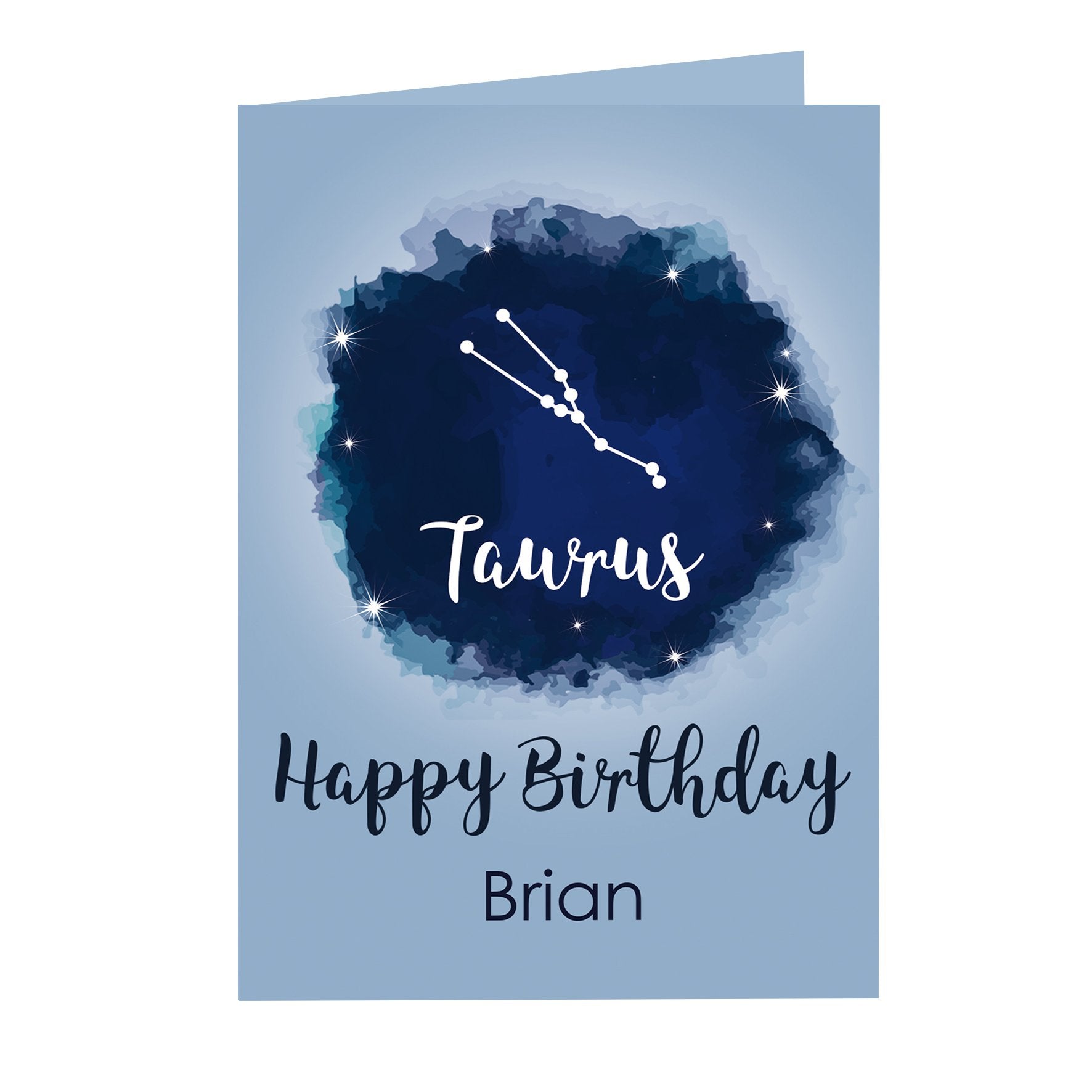 Personalised Taurus Zodiac Star Sign Card (April 20th - May 20th)