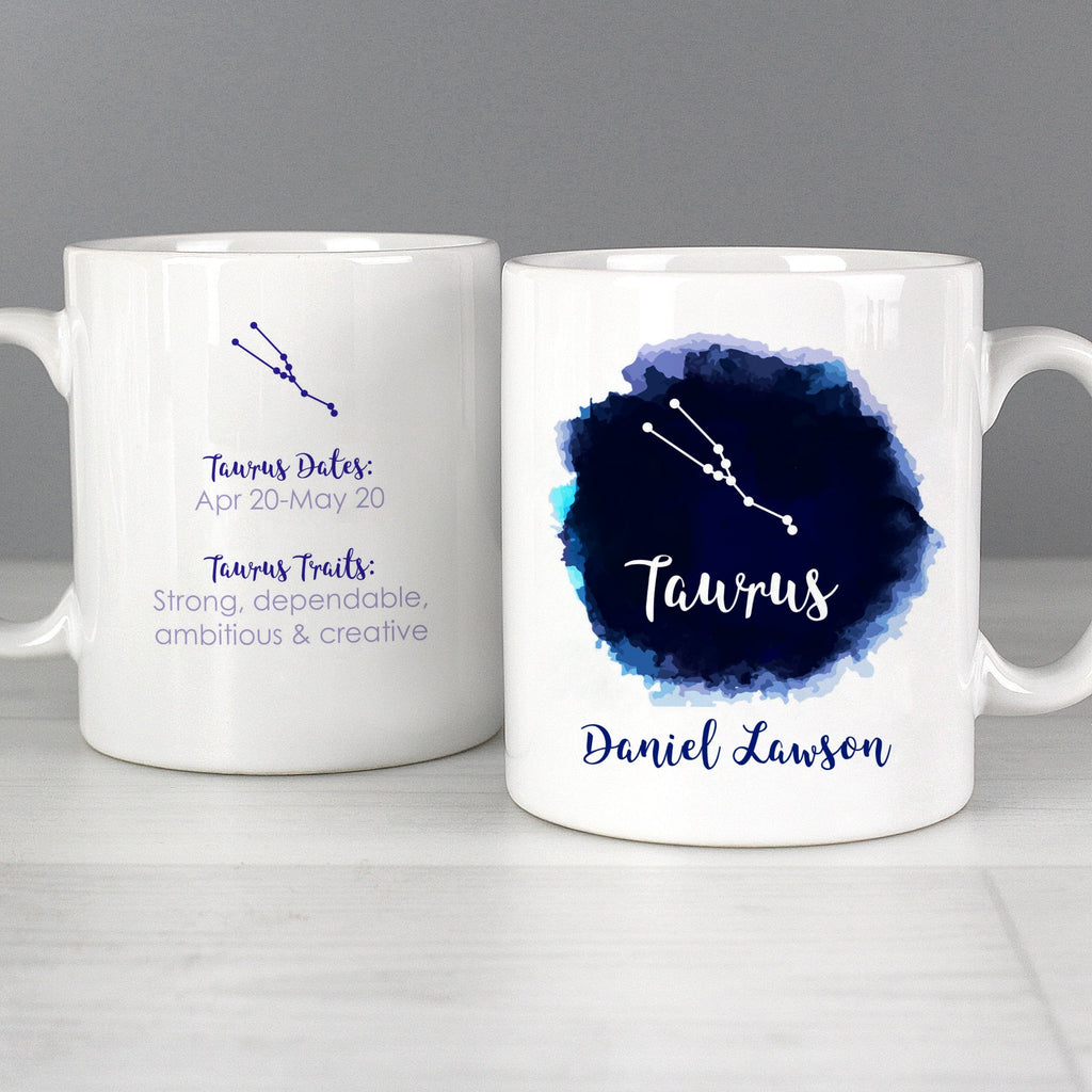 Personalised Taurus Zodiac Star Sign Mug (April 20th - May 20th)