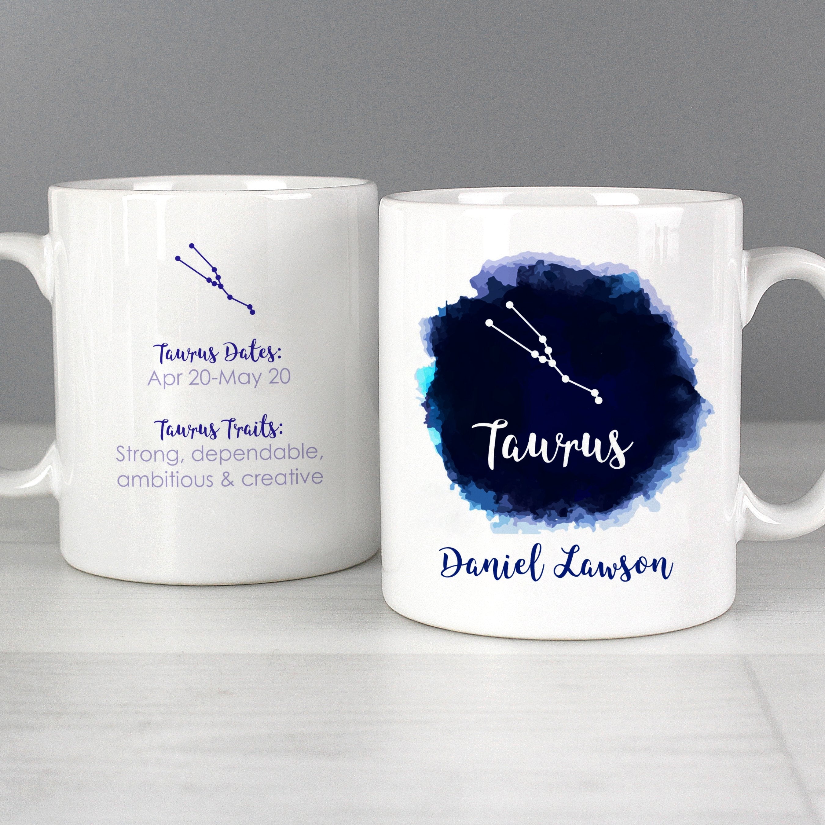 Personalised Taurus Zodiac Star Sign Mug (April 20th - May 20th)