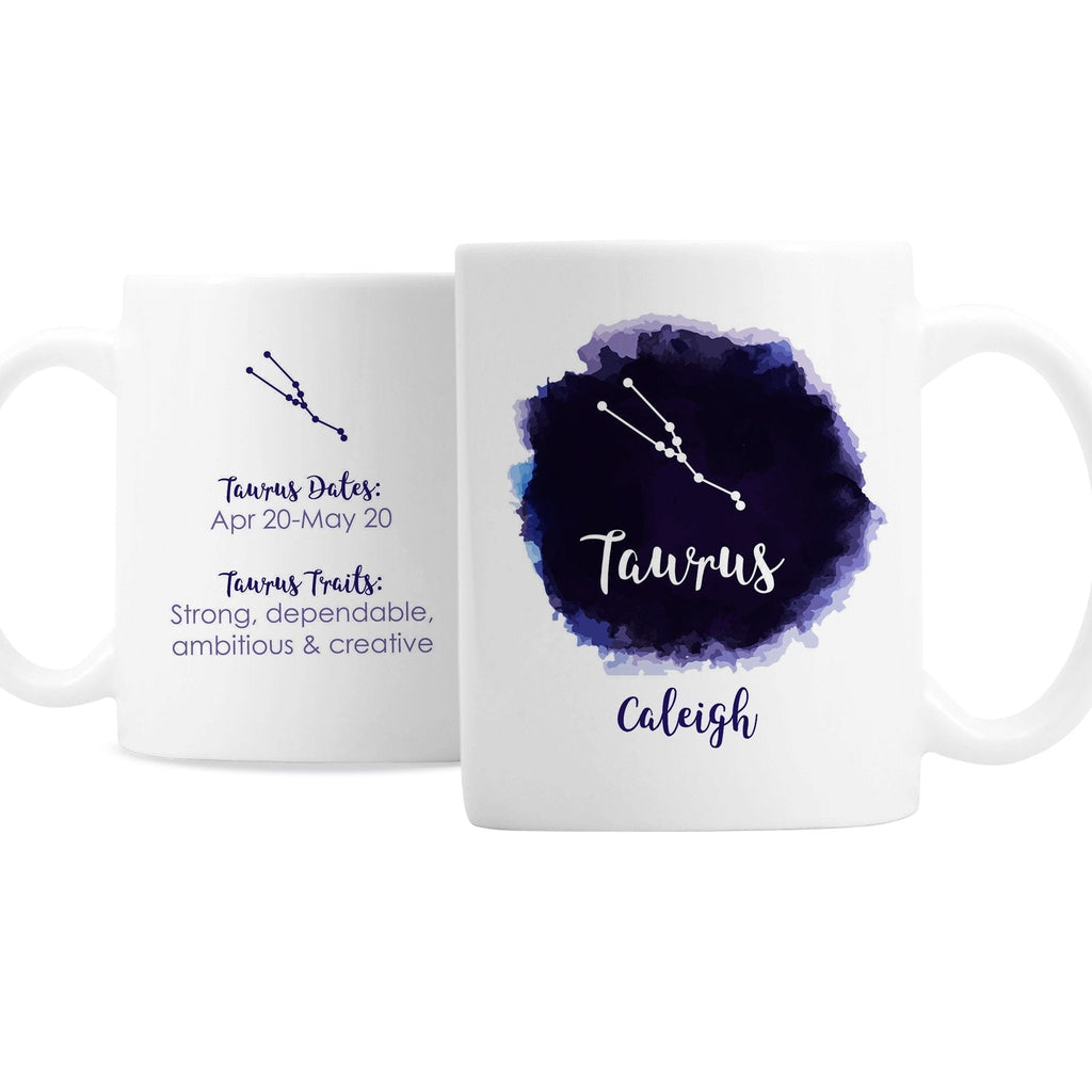 Personalised Taurus Zodiac Star Sign Mug (April 20th - May 20th)