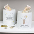 Personalised Teddy & Balloons Money Box