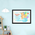 Personalised Personalised Teddy Bear Balloon Framed Print