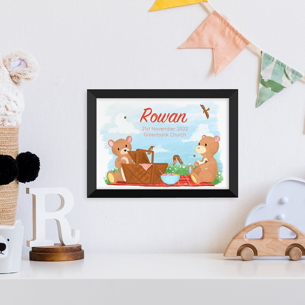 Personalised Personalised Teddy Bear Picnic Framed Print