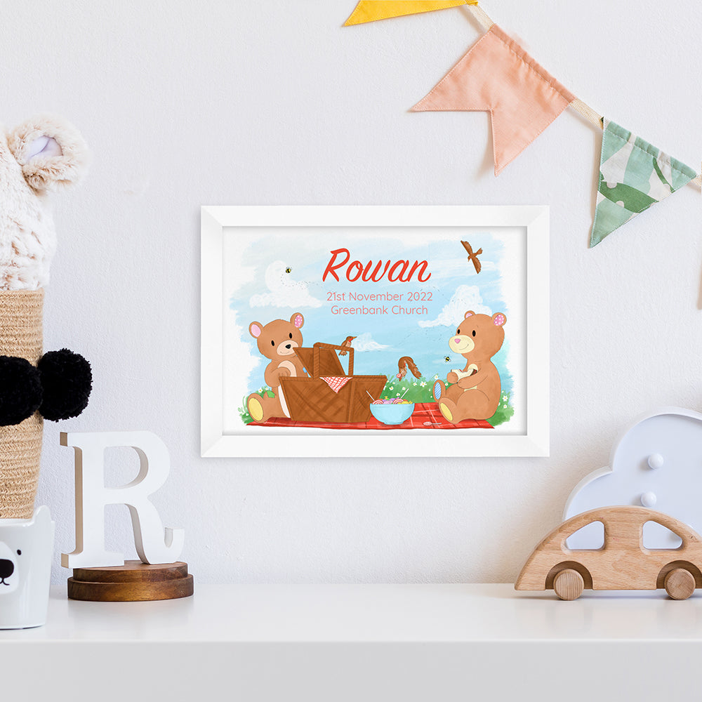 Personalised Personalised Teddy Bear Picnic Framed Print