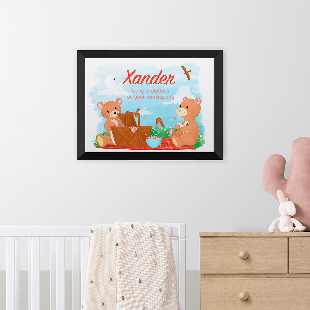 Personalised Personalised Teddy Bear Picnic Framed Print