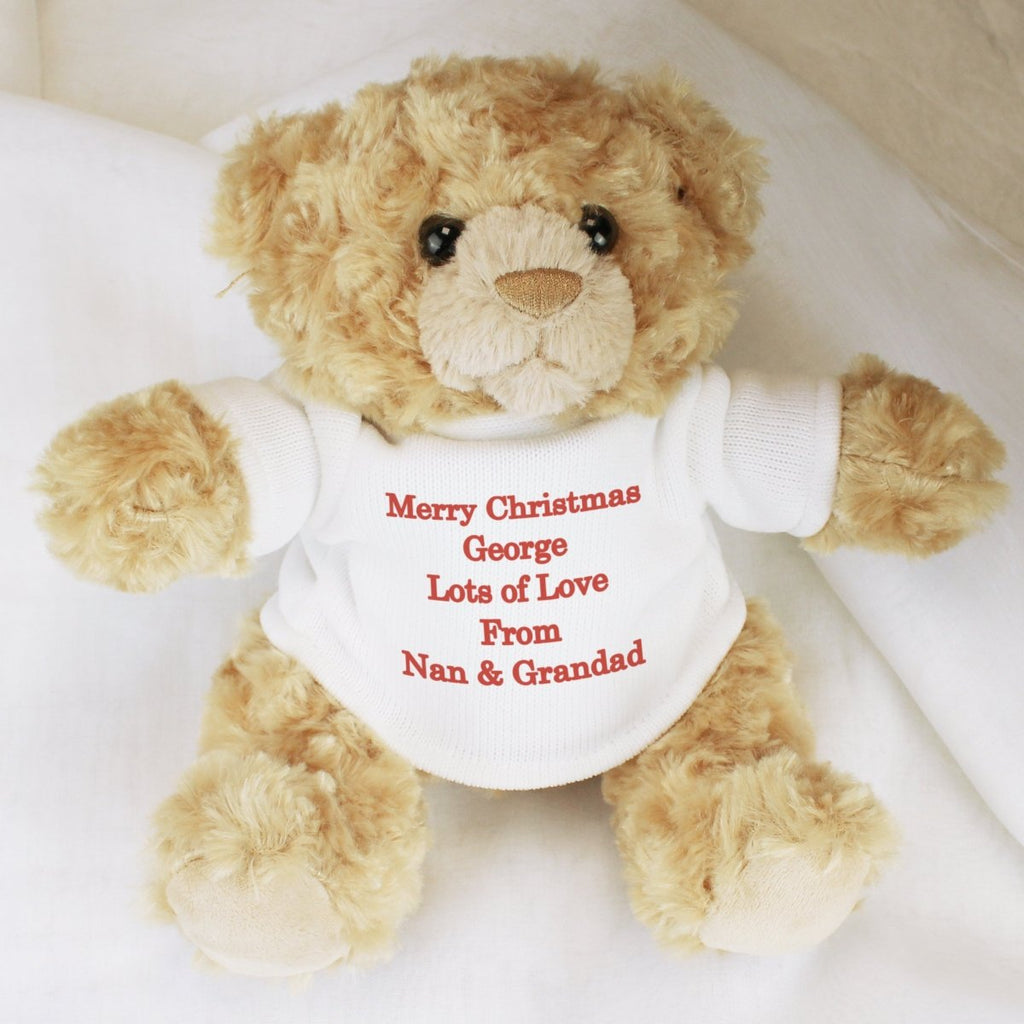 Personalised Teddy Bear - Red Message