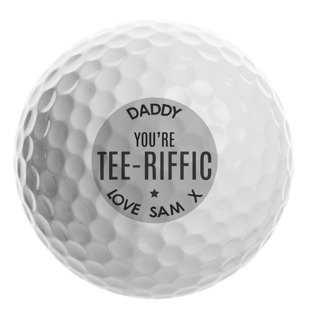 Personalised Tee-Riffic Golf Ball