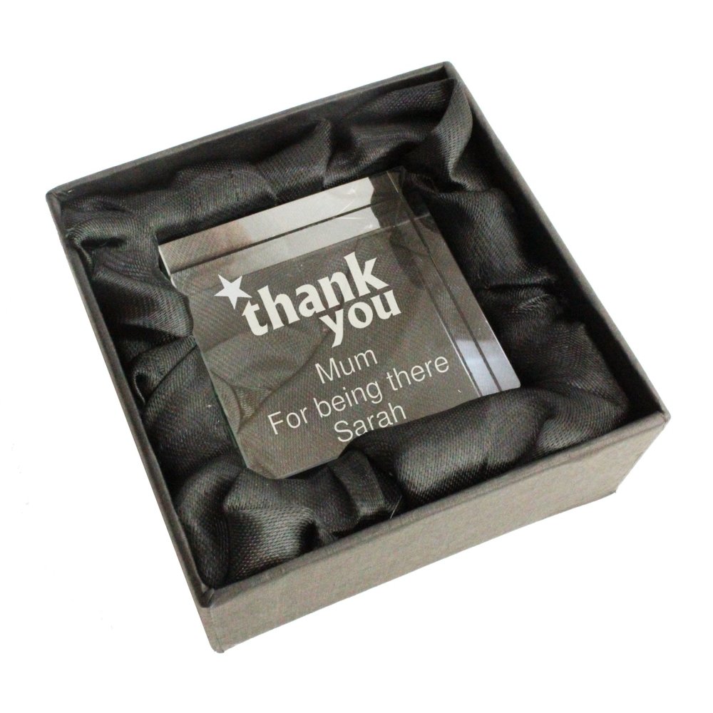 Personalised Thank You Crystal Token