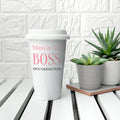 Personalised The Boss Travel Mug