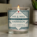 Personalised The Perfect Match Jar Candle