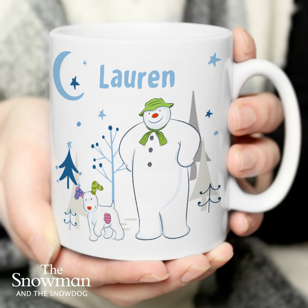 Personalised The Snowman And The Snowdog Mug