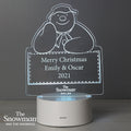 Personalised The Snowman LED Colour Changing Decoration & Night Light