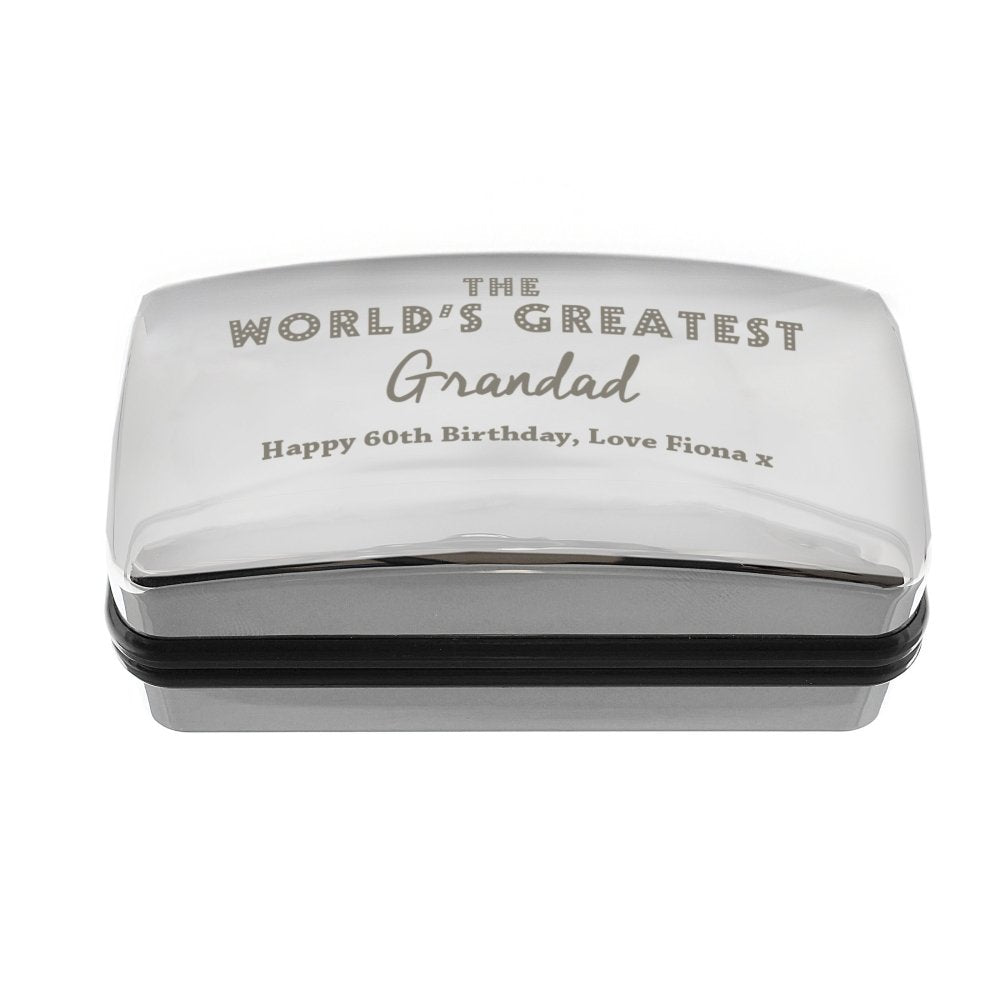 Personalised 'the World's Greatest' Cufflink Box