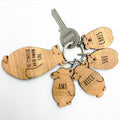 Personalised Personalised This Mama Bear Belongs To Keyring Set