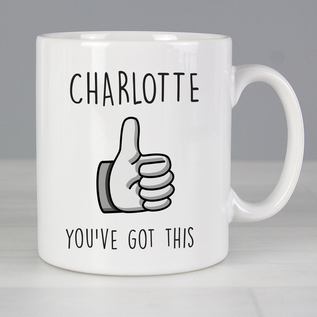 Personalised Thumbs Up Mug