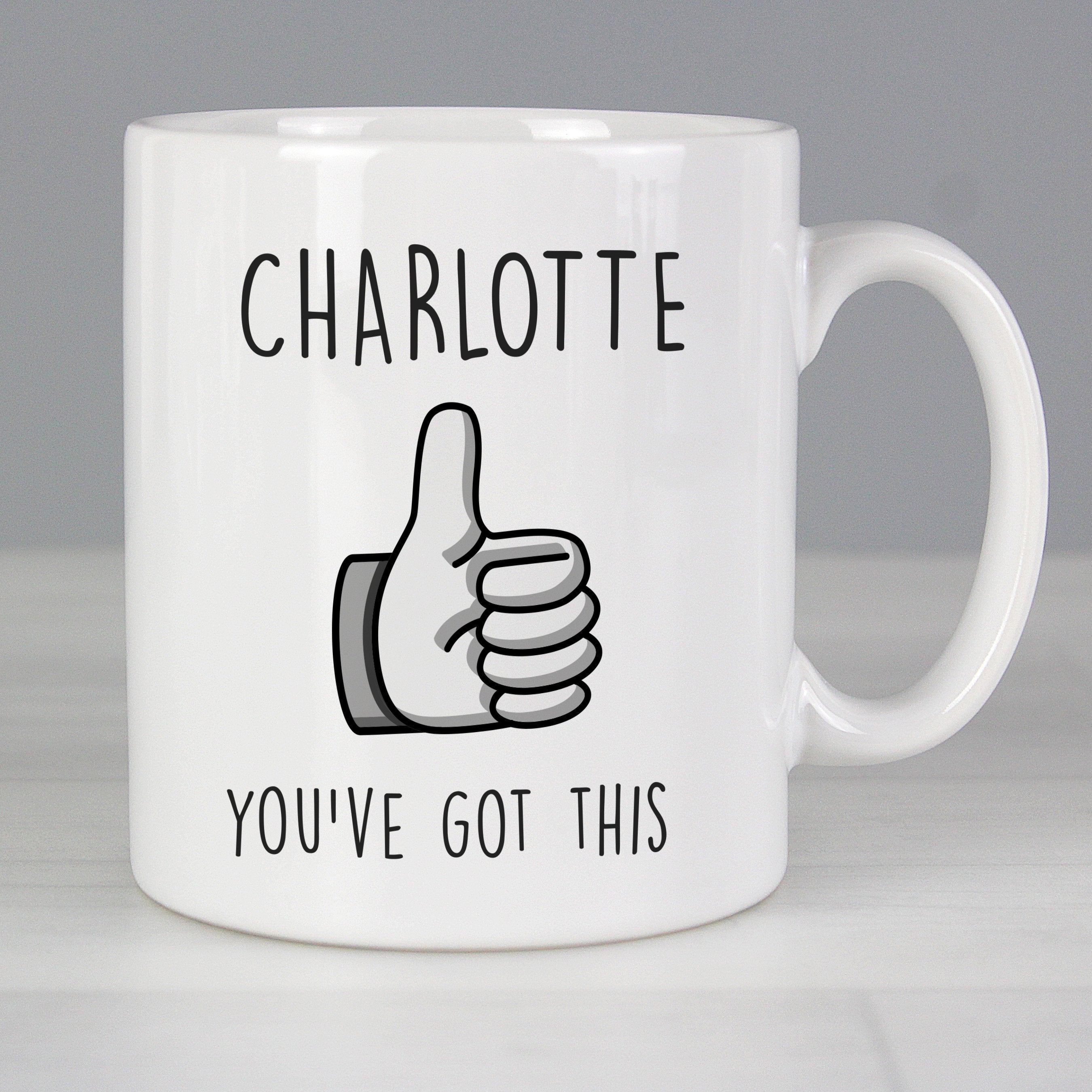 Personalised Thumbs Up Mug
