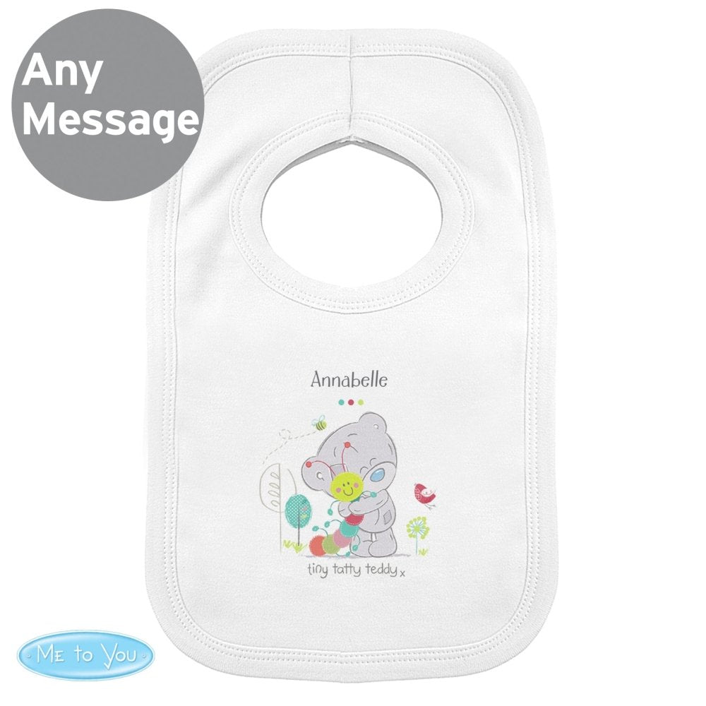 Personalised Tiny Tatty Teddy Cuddle Bug Bib