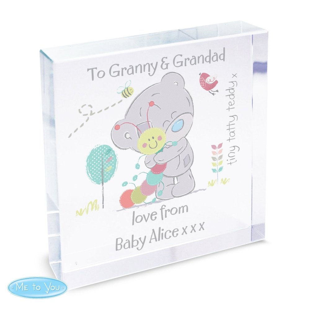 Personalised Tiny Tatty Teddy Cuddle Bug Large Crystal Token
