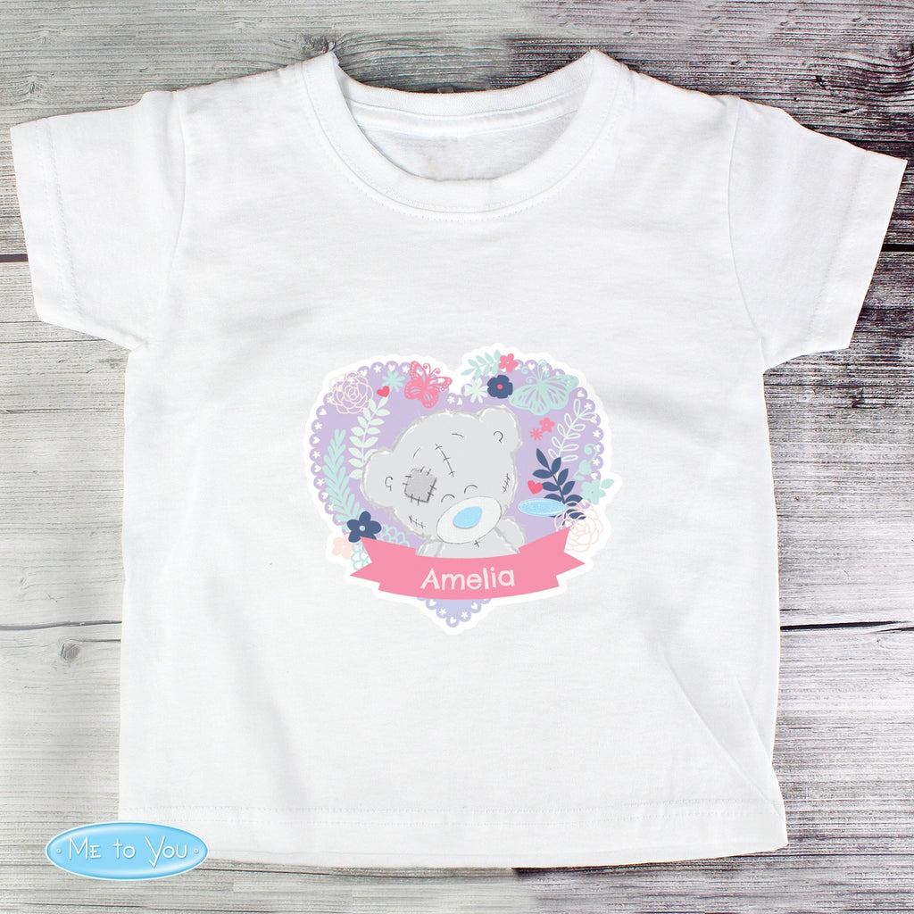 Personalised Tiny Tatty Teddy Girl's T-Shirt 1-2 Years