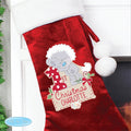 Personalised Tiny Tatty Teddy My 1st Christmas Luxury Red Stocking