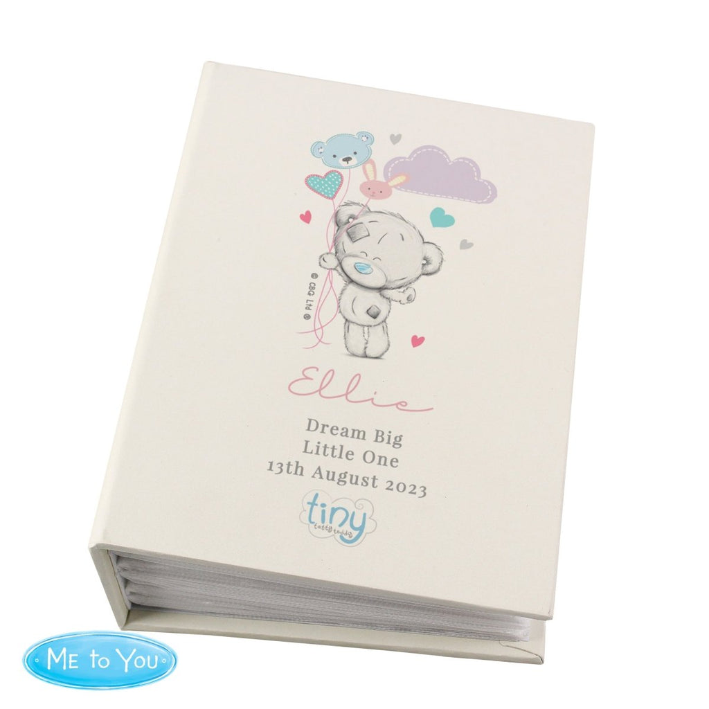 Personalised Tiny Tatty Teddy Pink 6x4 Inch Photo Album With Sleeves