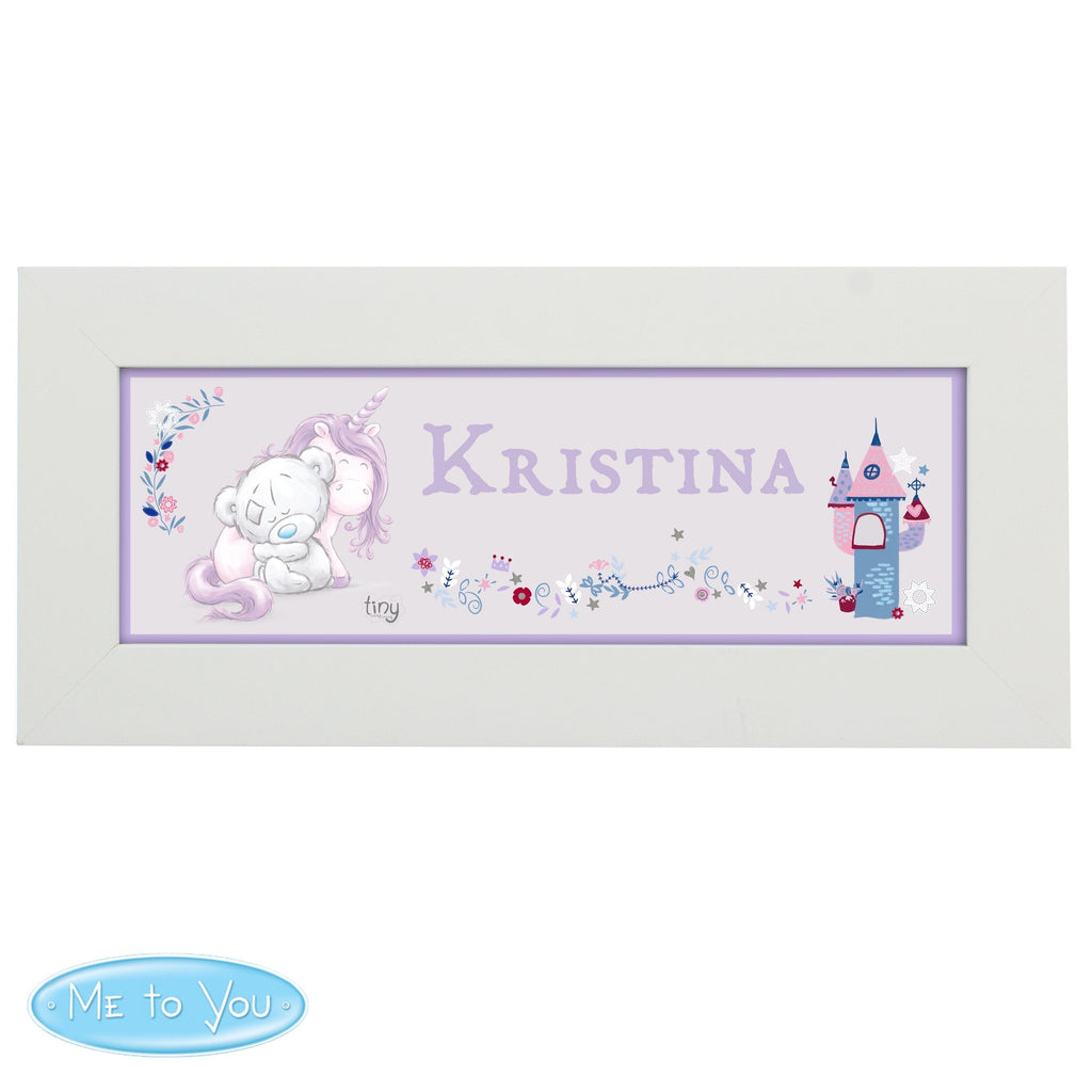 Personalised Tiny Tatty Teddy Unicorn Name Frame