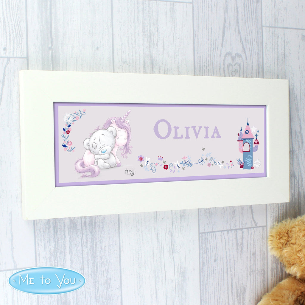 Personalised Tiny Tatty Teddy Unicorn Name Frame