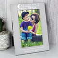 Personalised To The Moon And Back... 4x6 Inch Silver Photo Frame