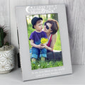 Personalised To The Moon And Back... 6x4 Inch Silver Photo Frame