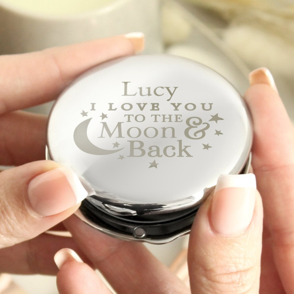 Personalised To The Moon And Back... Compact Mirror