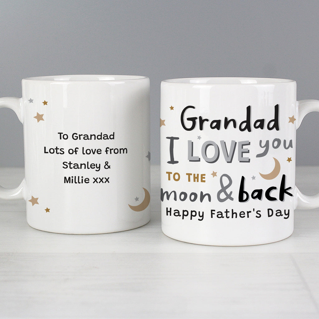 Personalised To The Moon And Back Mug