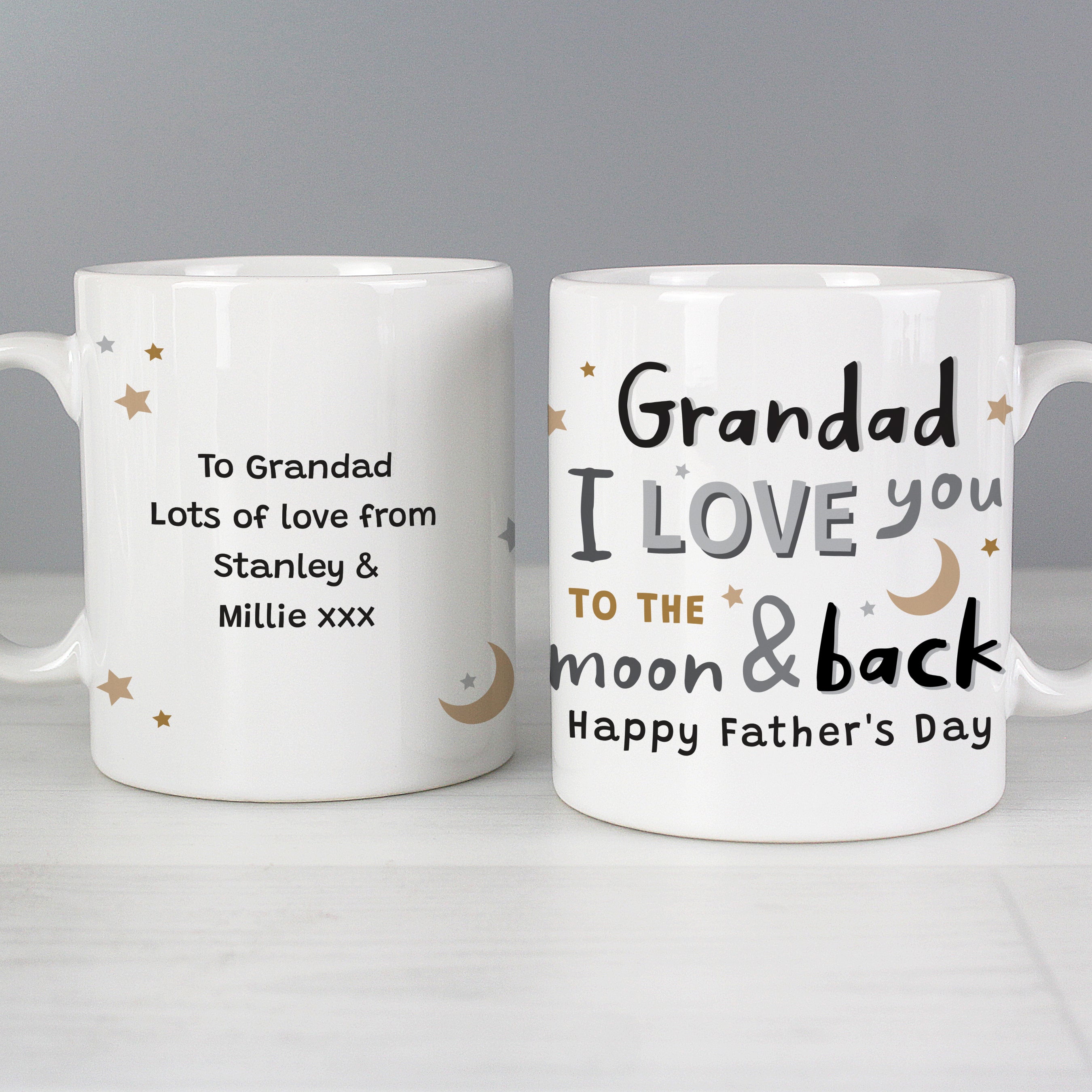 Personalised To The Moon And Back Mug