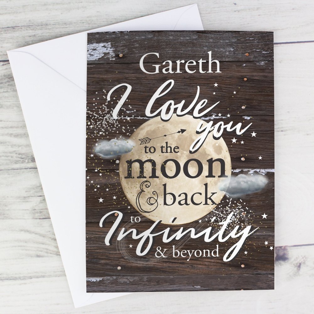 Personalised To The Moon & Infinity... Card