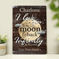 Personalised To The Moon & Infinity... Sign