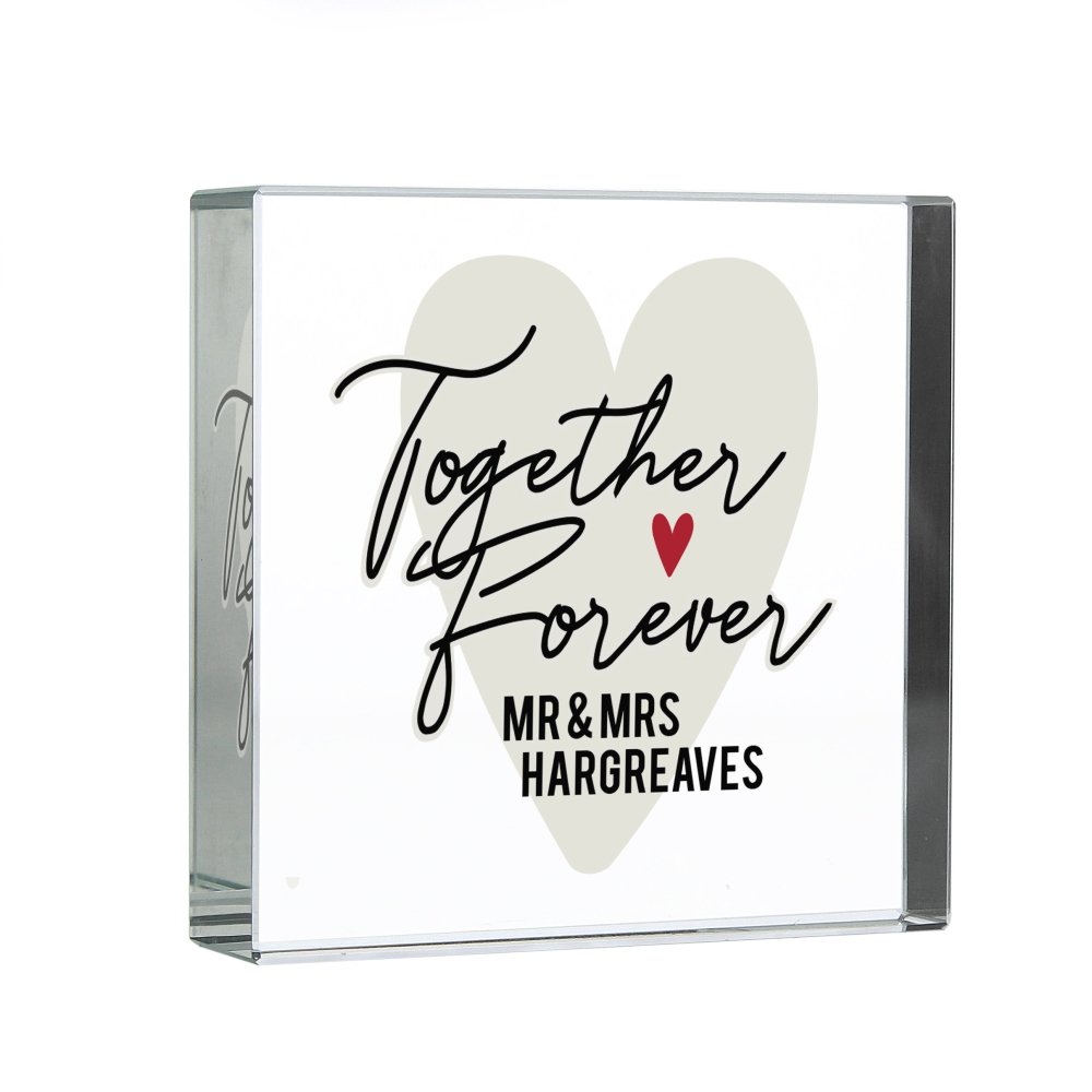 Personalised Together Forever Crystal Token
