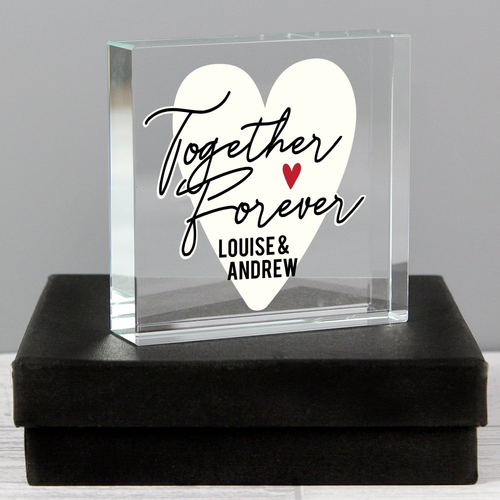 Personalised Together Forever Crystal Token