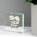 Personalised Together Forever Large Crystal Token - Romantic Gift